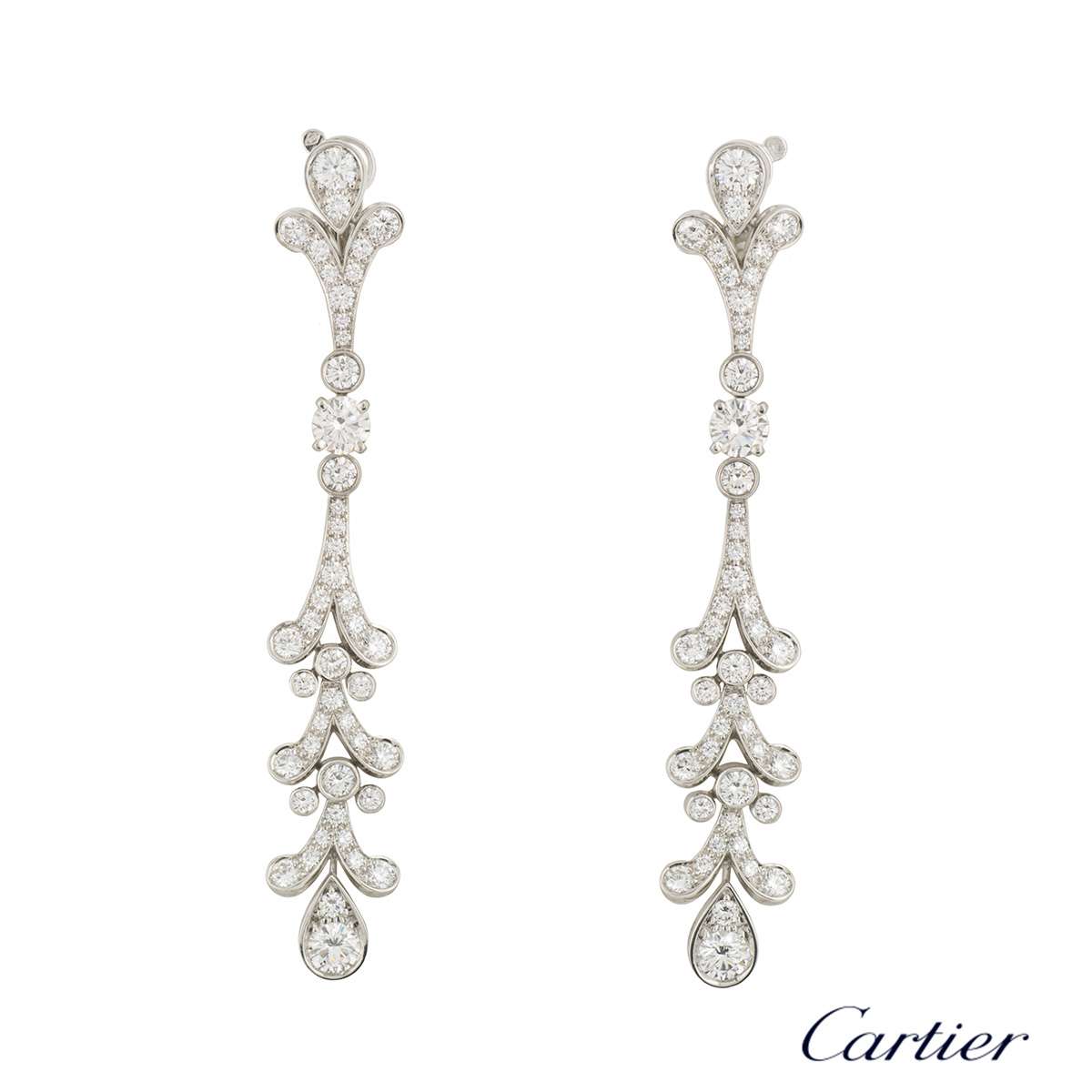 cartier long earrings